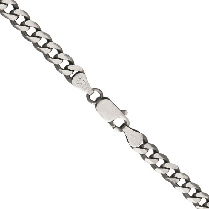 925 Sterling Silver Vintage 6mm Curb Link Chain Necklace