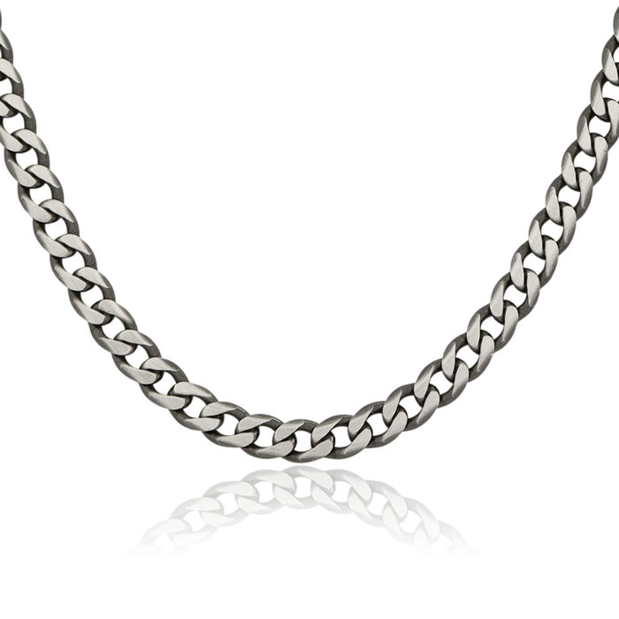 925 Sterling Silver Vintage 6mm Curb Link Chain Necklace