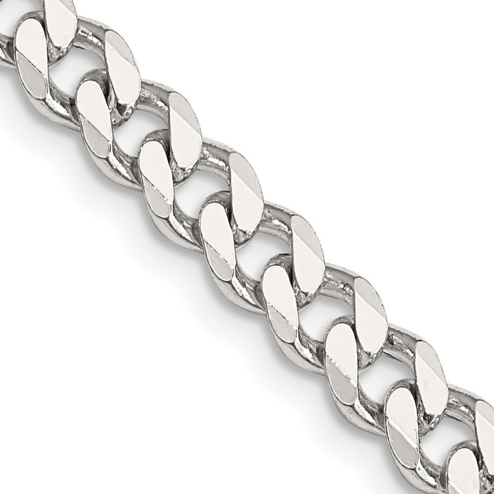 925 Sterling Silver 5.7mm Curb Link Chain Necklace