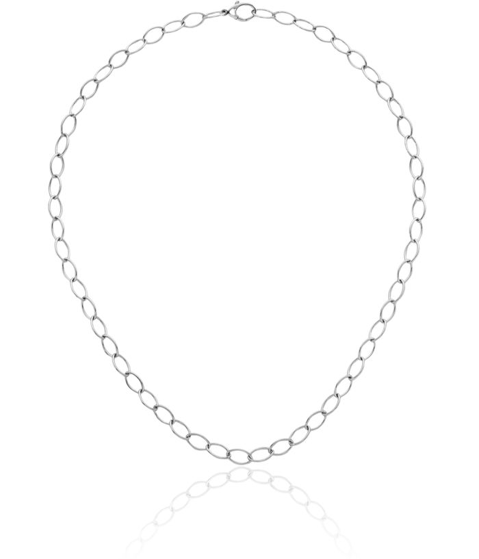 925 Sterling Silver 7.5mm Oval Cable Rolo Link Chain Belcher Necklace