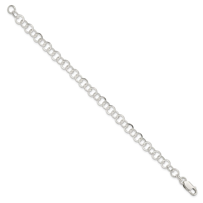 925 Sterling Silver Link Chain Bracelet