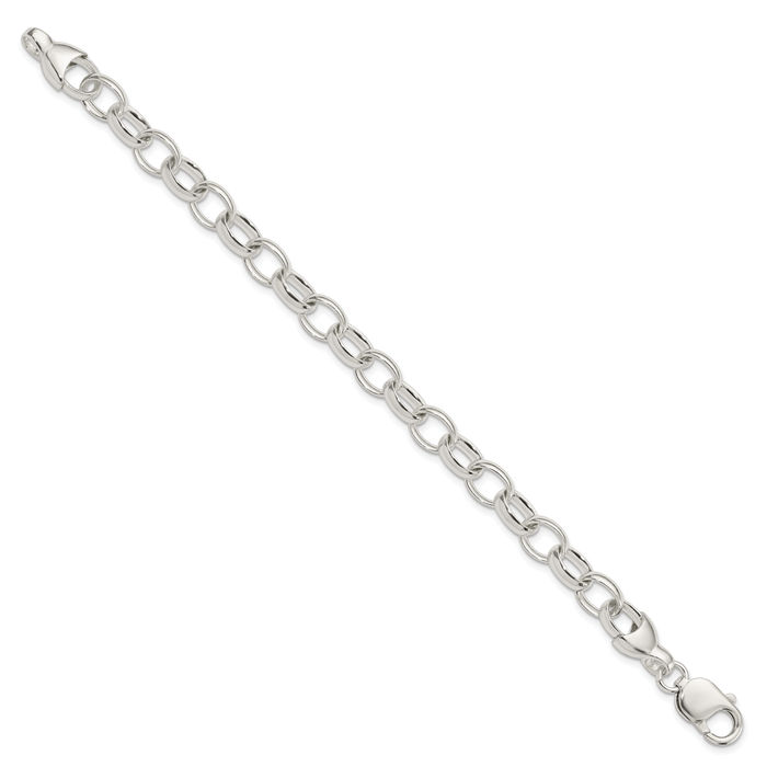 925 Sterling Silver Link Chain Bracelet