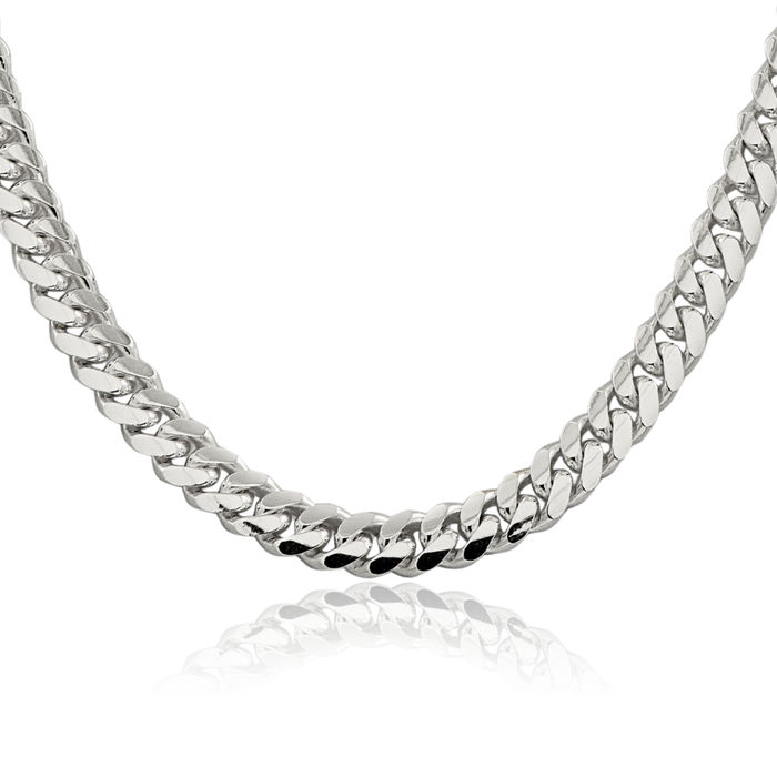 925 Sterling Silver 7mm Curb Link Chain Necklace