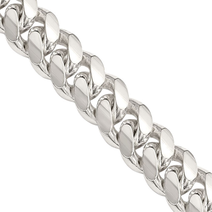 925 Sterling Silver 7mm Curb Link Chain Necklace