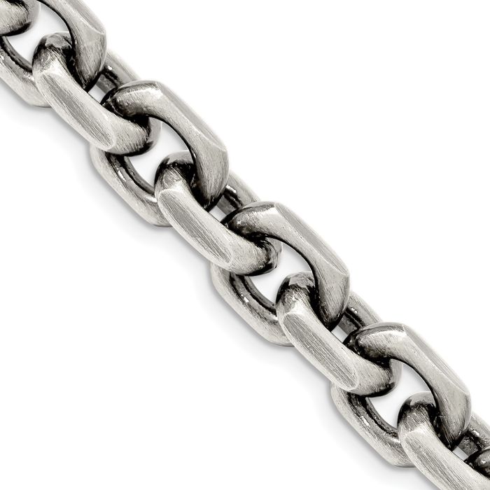 925 Sterling Silver Vintage 8.6mm Link Chain Necklace