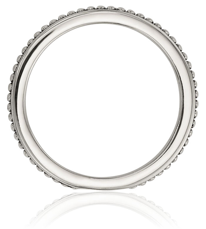 925 Sterling Silver Vintage 8mm Button Freshwater Cultured Pearl Set of 3 Stacking Rings
