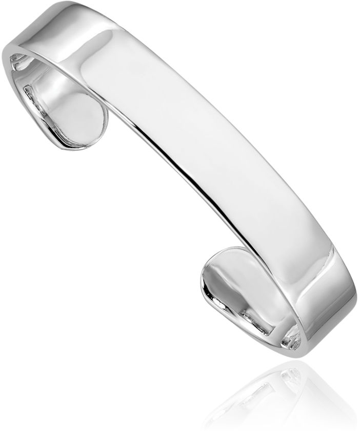 925 Sterling Silver 8mm Cuff Bracelet