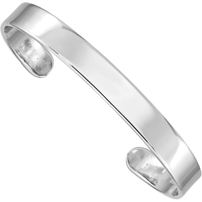925 Sterling Silver 8mm Cuff Bracelet