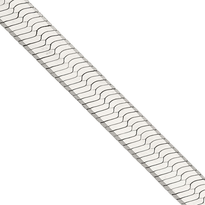 925 Sterling Silver 8mm Herringbone Chain Necklace