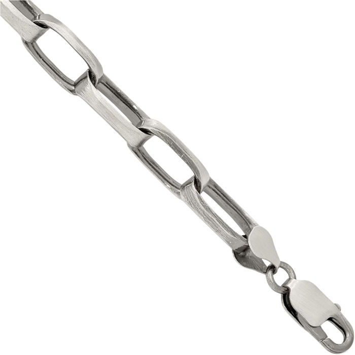 925 Sterling Silver Vintage 8mm Link Chain Bracelet