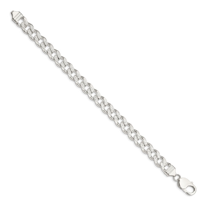 925 Sterling Silver Curb Link Chain Bracelet