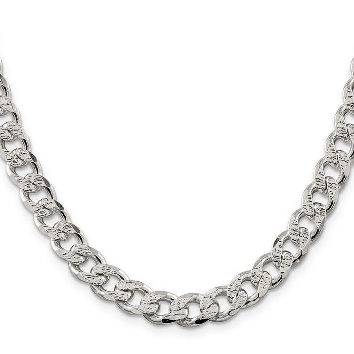 925 Sterling Silver Curb Link Chain Necklace