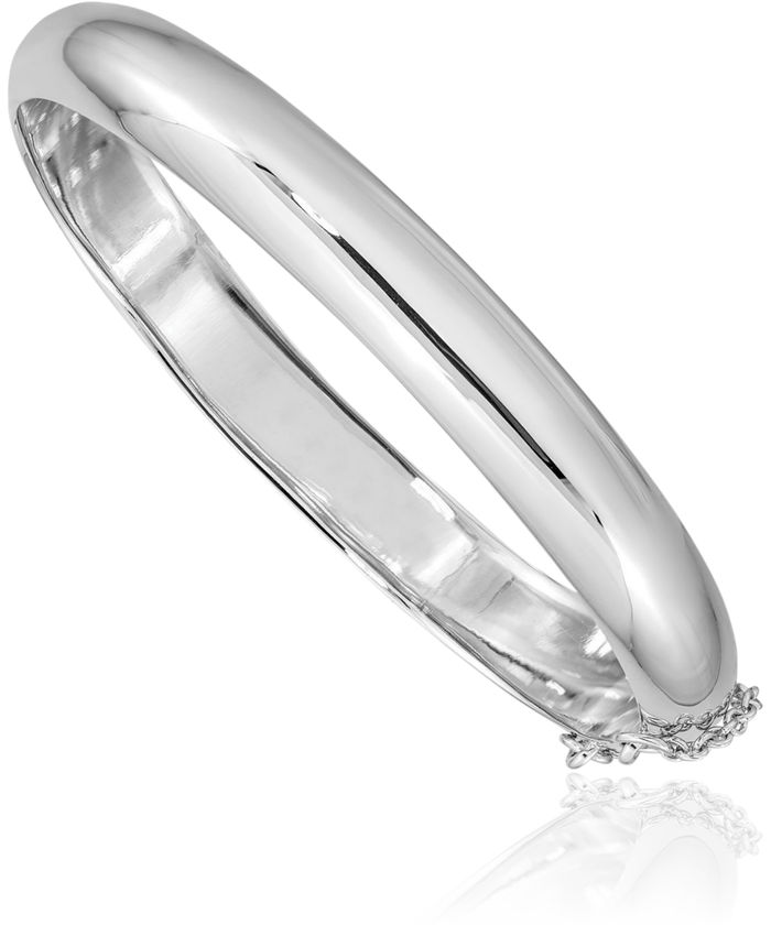 925 Sterling Silver 9mm Bangle Bracelet