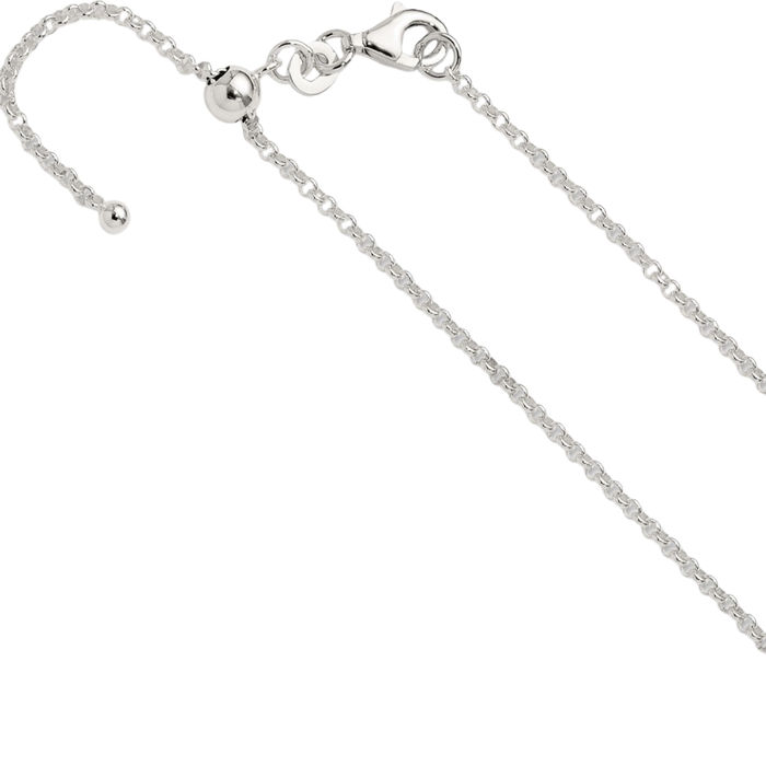 925 Sterling Silver Adjustable Chain Necklace