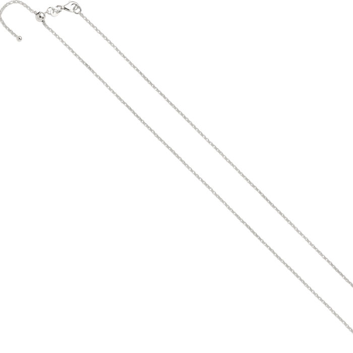 925 Sterling Silver Adjustable Chain Necklace