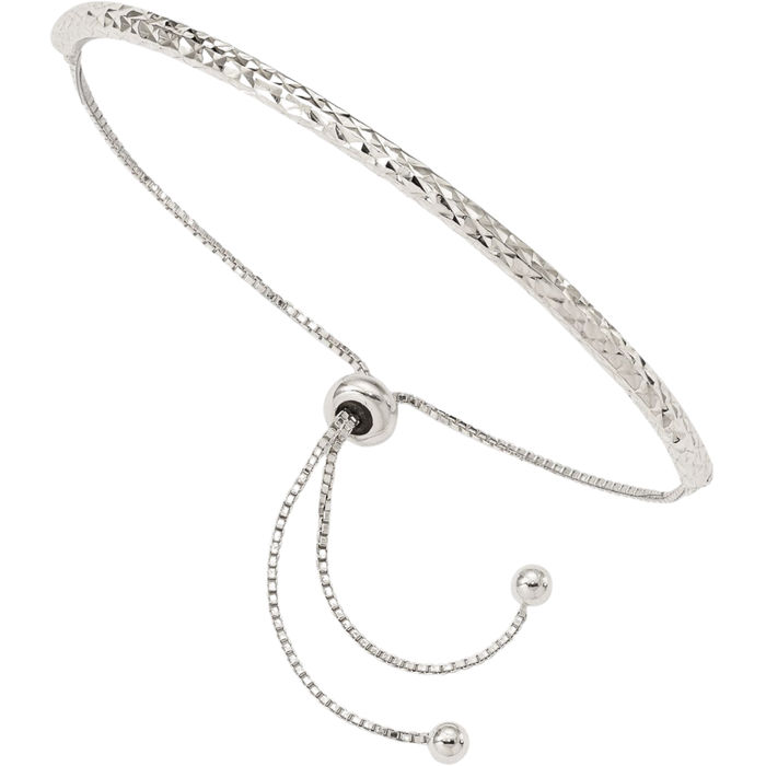 925 Sterling Silver Adjustable Wrap Bracelet