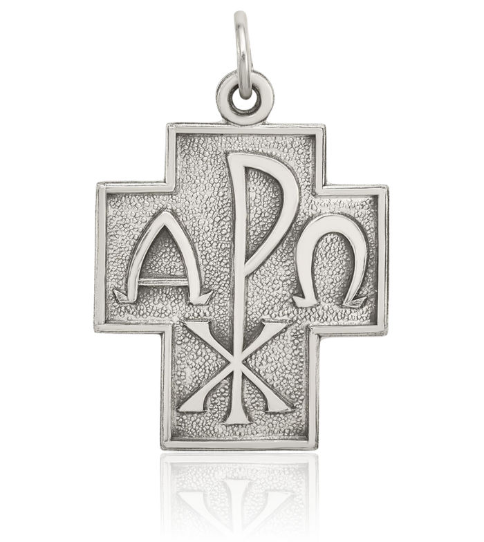 925 Sterling Silver Vintage Alpha Cubetto Omega Snake Latin Mexican Holy Cross Necklace Religious Chain Pendant Jesus Christ Charm