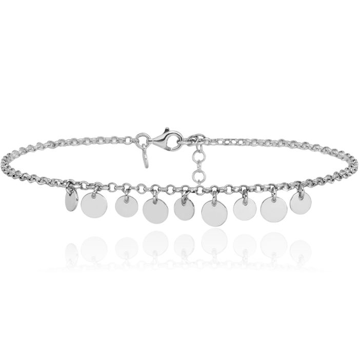 925 Sterling Silver Anklet Summer Beach Foot Ankle Bracelet