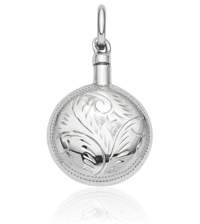 925 Sterling Silver Ash Holder Cremation Necklace Memorial Charm Urn Pendant