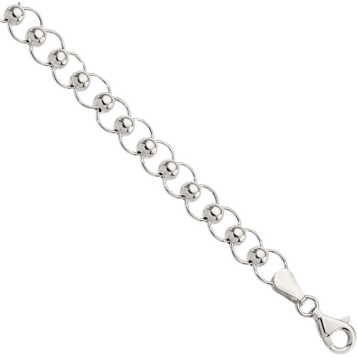 925 Sterling Silver Ball Chain Bracelet