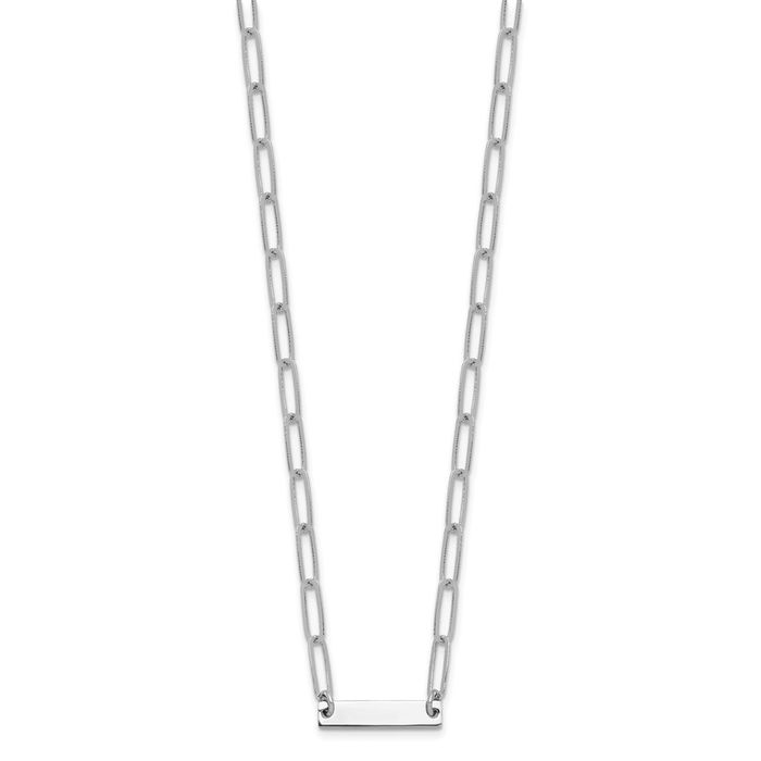 925 Sterling Silver Bar Necklace Chain