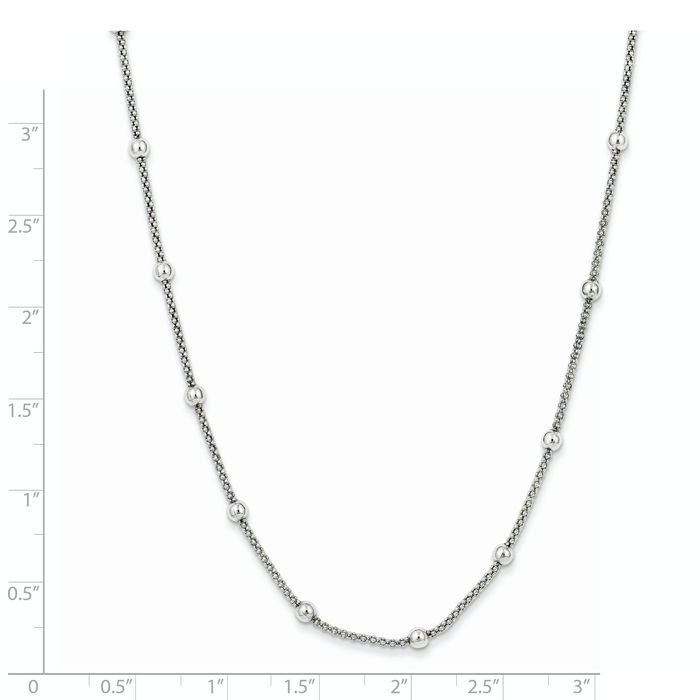 安心国内発送【TATIANA】(Silver925)Pearl Ball Chain Necklace 925 Sterling Silver Bead Ball Chain Necklace | eBay