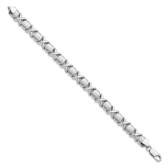 925 Sterling Silver Hearts Kisses Hugs Chain Bracelet | eBay