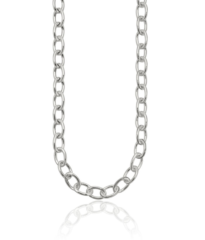 925 Sterling Silver Link Cable 8.50mm Chain Necklace