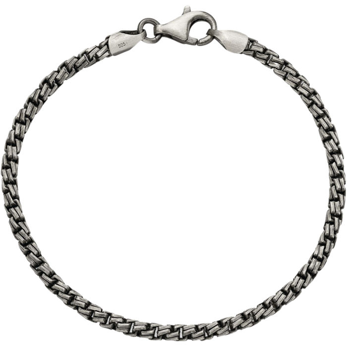 925 Sterling Silver Vintage Chain Bracelet Viking