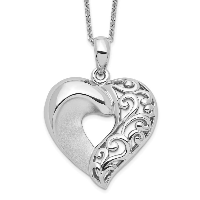 925 Sterling Silver Close My Heart Necklace Love Pendant Friendship Charm Chain