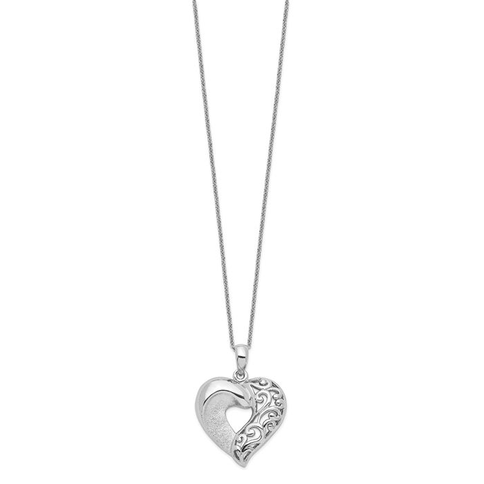 925 Sterling Silver Close My Heart Necklace Love Pendant Friendship Charm Chain