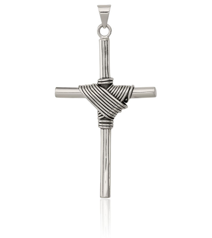 925 Sterling Silver Vintage Latin Mexican Holy Cross Necklace Religious Chain Pendant Jesus Christ Charm