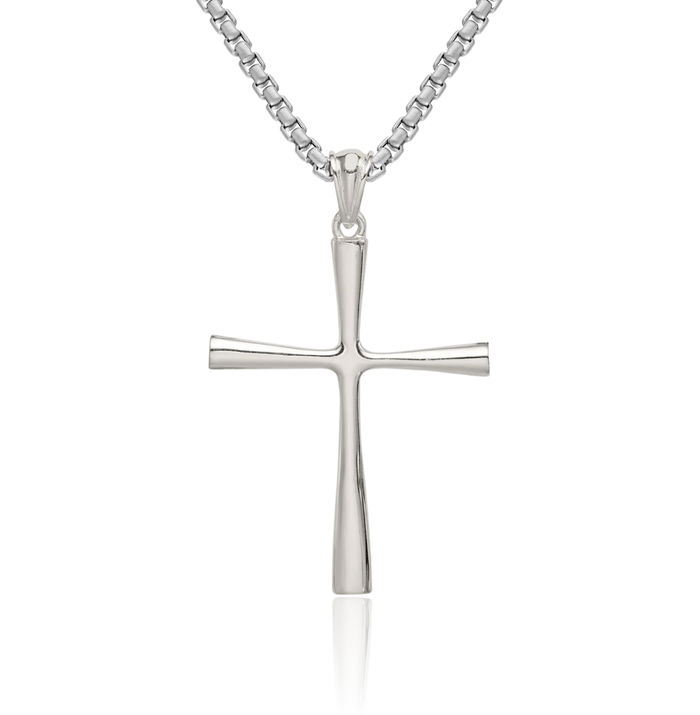 925 Sterling Silver Latin Mexican Holy Cross Necklace Religious Chain Pendant Jesus Christ Charm