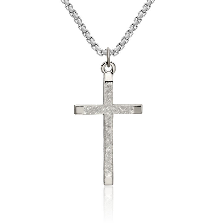 925 Sterling Silver Latin Mexican Holy Cross Necklace Religious Chain Pendant Jesus Christ Charm