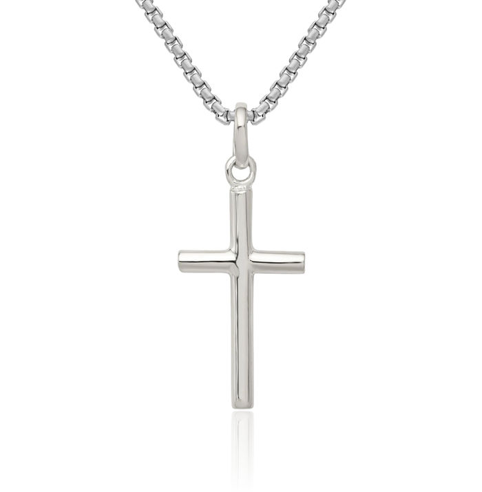 925 Sterling Silver Latin Mexican Holy Cross Necklace Religious Chain Pendant Jesus Christ Christian Charm