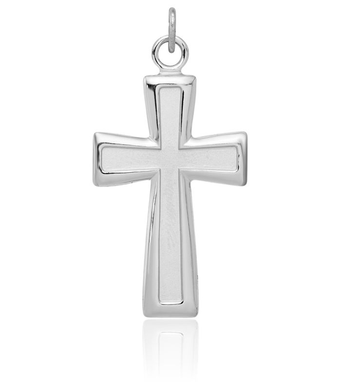 925 Sterling Silver Latin Mexican Holy Cross Necklace Religious Chain Pendant Jesus Christ Charm
