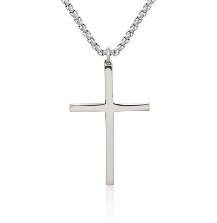 925 Sterling Silver Latin Mexican Holy Cross Necklace Religious Chain Pendant Jesus Christ Christian Charm