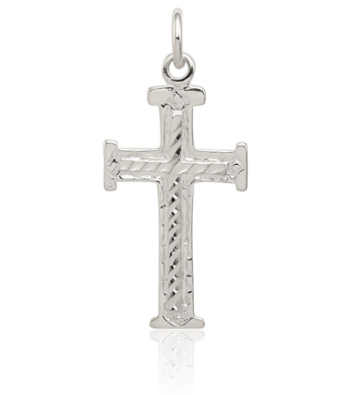 925 Sterling Silver Latin Mexican Holy Cross Necklace Religious Chain Pendant Jesus Christ Charm