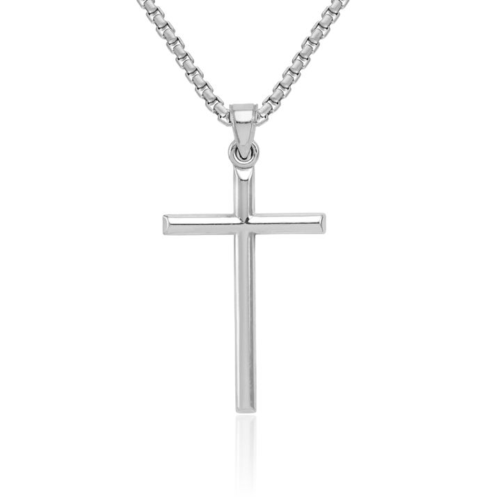 925 Sterling Silver Latin Mexican Holy Cross Necklace Religious Chain Pendant Jesus Christ Christian Charm