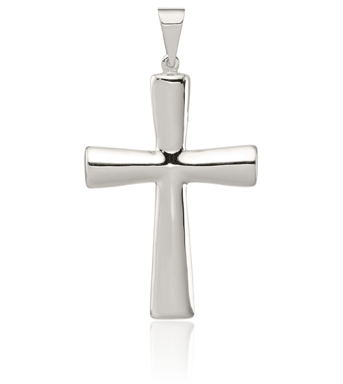 925 Sterling Silver Latin Mexican Holy Cross Necklace Religious Chain Pendant Jesus Christ Charm