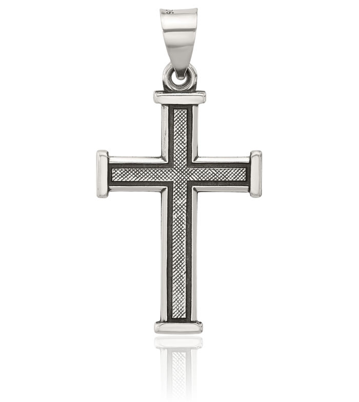 925 Sterling Silver Vintage Latin Mexican Holy Cross Necklace Religious Chain Pendant Jesus Christ Charm