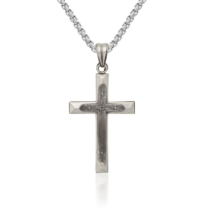 925 Sterling Silver Vintage Latin Mexican Holy Cross Necklace Religious Chain Pendant Jesus Christ Christian Charm