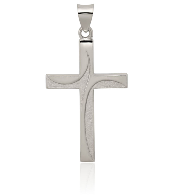 925 Sterling Silver Latin Mexican Holy Cross Necklace Religious Chain Pendant Jesus Christ Christian Charm