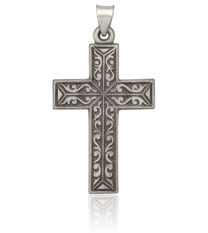 925 Sterling Silver Vintage Latin Mexican Holy Cross Necklace Religious Chain Pendant Jesus Christ Christian Charm