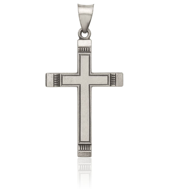 925 Sterling Silver Vintage Latin Mexican Holy Cross Necklace Religious Chain Pendant Jesus Christ Christian Charm