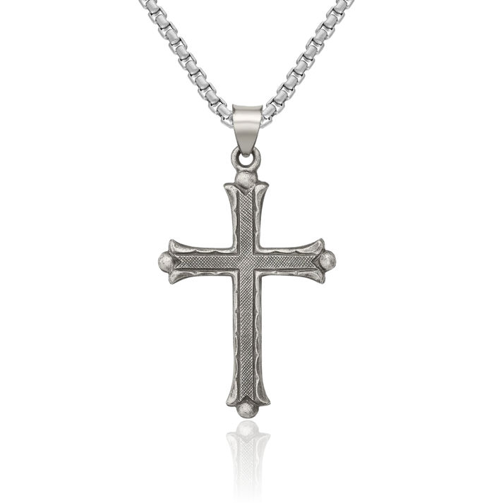 925 Sterling Silver Vintage Latin Mexican Holy Cross Necklace Religious Chain Pendant Jesus Christ Christian Charm