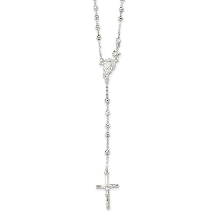 925 Sterling Silver Lord Jesus Christ Crucifix Holy Cross Chain Necklace