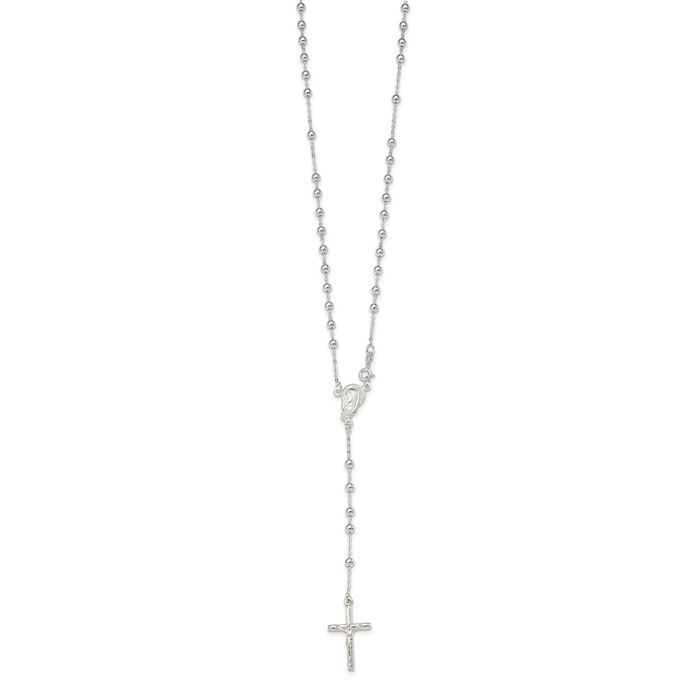 925 Sterling Silver Lord Jesus Christ Crucifix Holy Cross Chain Necklace