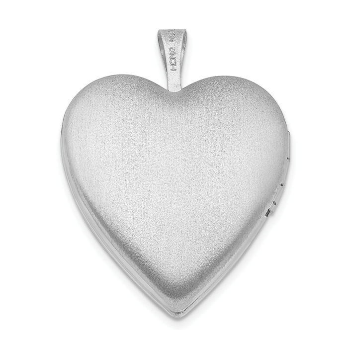 925 Sterling Silver Rhinestone Crystals Heart Personalized Photo Locket Necklace Picture Pendant Charm