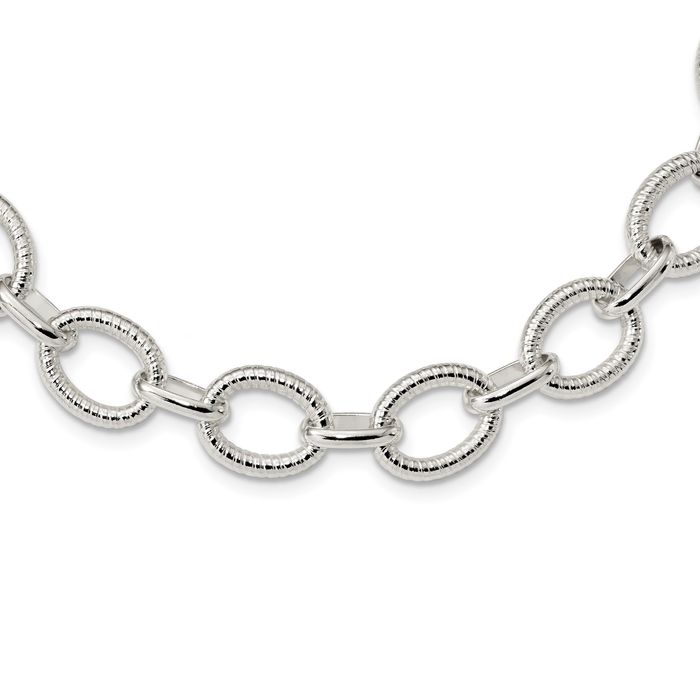 925 Sterling Silver Link Chain Necklace